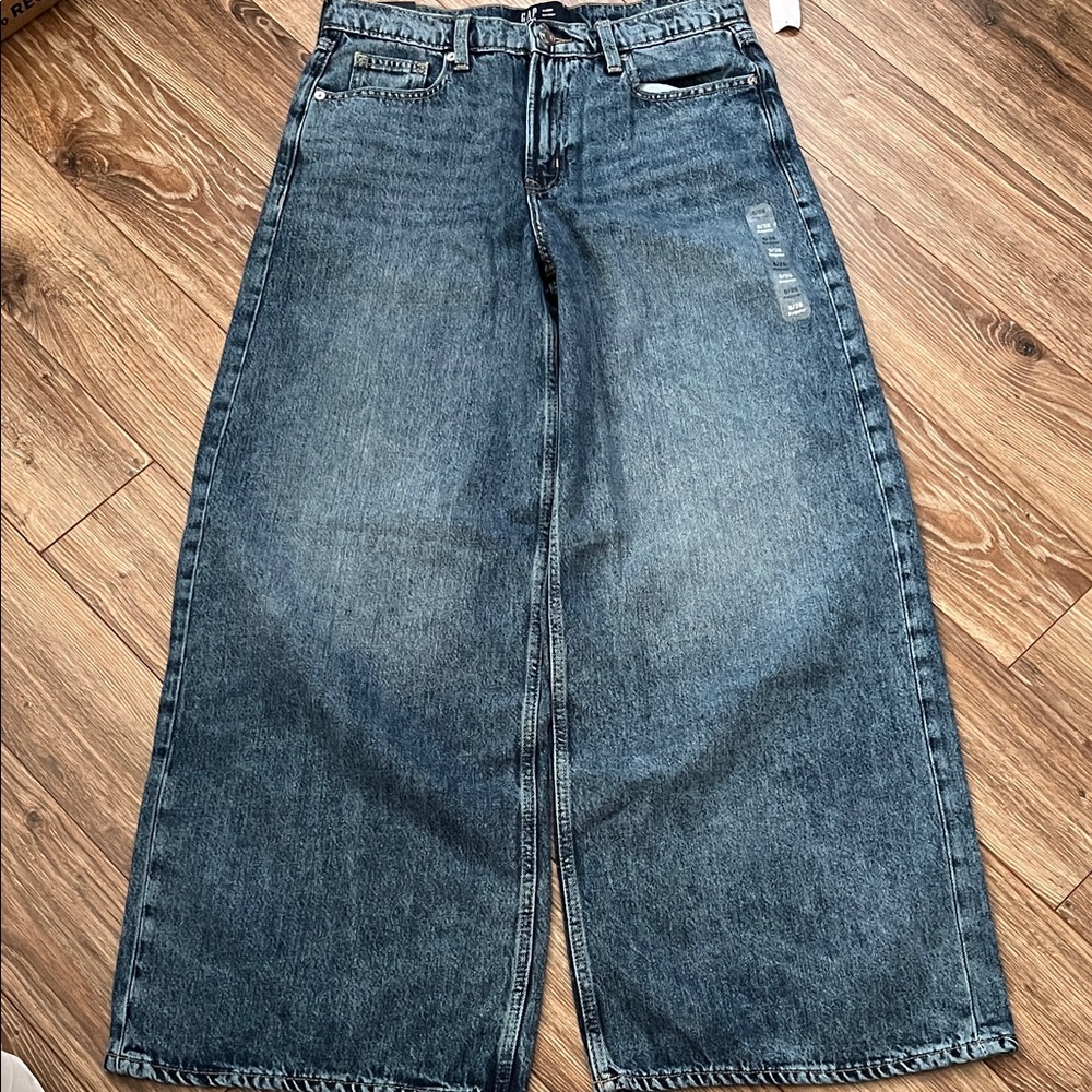 GAP Women's Blue Flare & Wide Leg Jeans